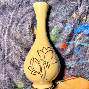 Vintage Golden Aero 22k gold lotus vase